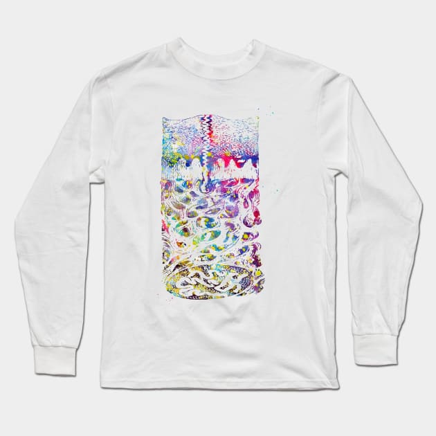 Vertical section of the skin Long Sleeve T-Shirt by erzebeth